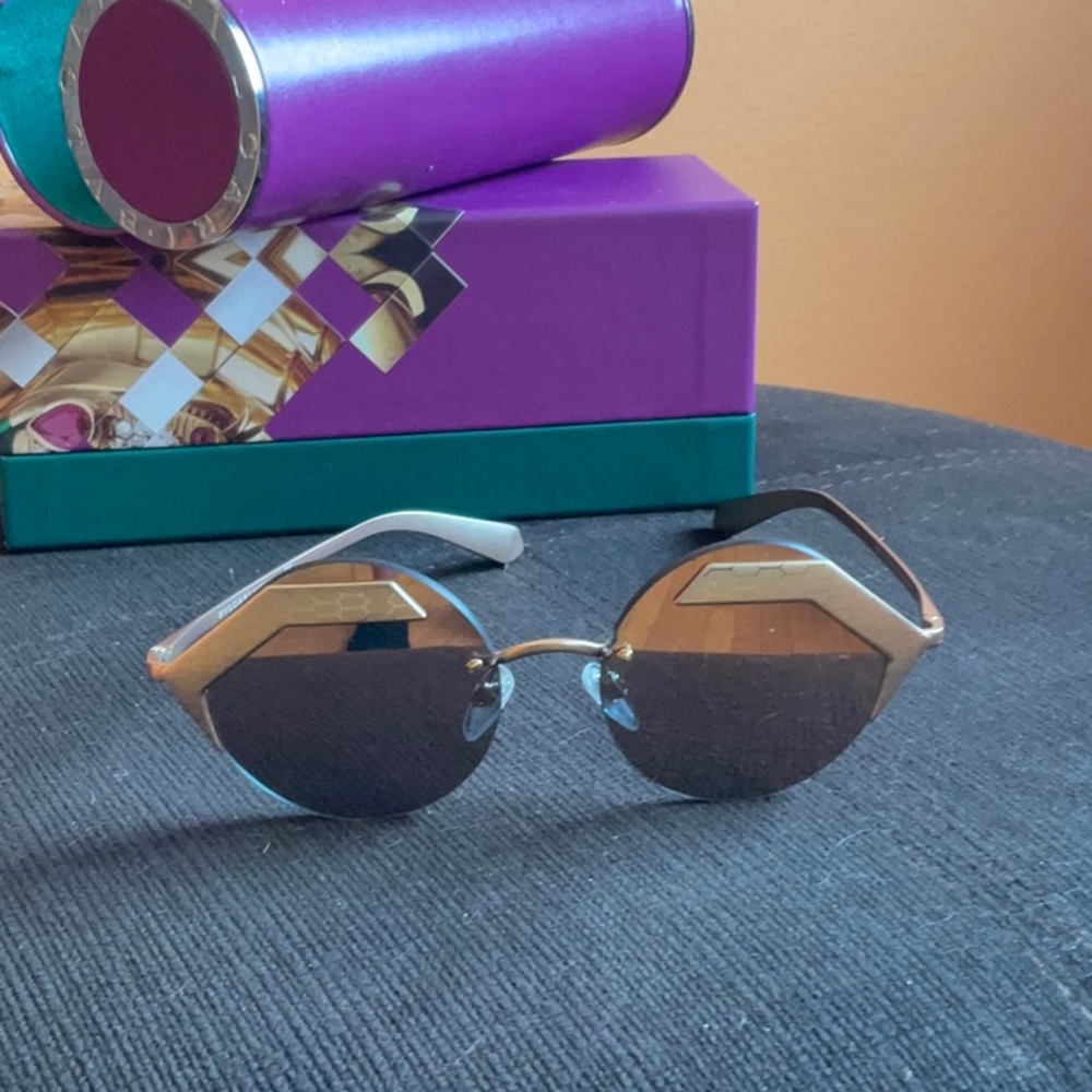 FAB BULGARI Gold tone Sunglasses
